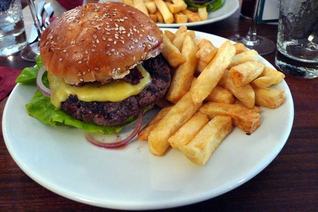 Burguer and beer at Hawksmoor